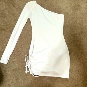 White one shoulder dress